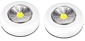 OSALADI 2 Led-drucklampe Wandleuchte Led-push-licht Notlicht Nachtlicht Kabinett Licht Berührungsempfindliche Lampe Licht Klopfen Notfall-lichter Hand Drücken