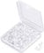 Dolaso 300 PCS/150Pairs Silicone Earring Backs 4mm, Earring Backs Plastic Soft Clear Silicone for Fish Hook Earring Studs Hoops