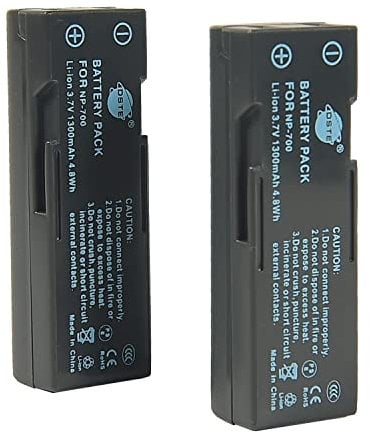 DSTE 2x NP-700 Li-ion Battery Compatible for Konica Minolta DG-X50-S DiMAGE X50 X60 Optio Z10 Samsung L77 Sanyo Xacti VPC-A5 Digital Camera D-LI72 Sanyo DB-L30 DB-L30A Samsung SLB-0637