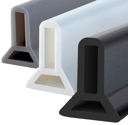 Barrera de Agua Ducha, Barrera de ducha y sistema de retención de agua para Cocina Inodoro Baño, autoadhesiva, Plegable, Umbral de Ducha para Separación Húmeda y Seca, para Cocina, Baño, Inodoro