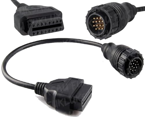 CÂBLE Diagnostic Adaptateur 14 PIN vers OBD2 16 Broches Interface Diagnostic | Compatible Remplacement pour Volkswagen LT | Mercedes Sprinter & VITO ETC...