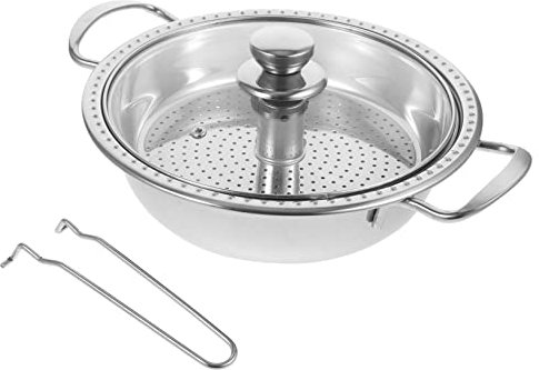De Acero Inoxidable Vaporera Para Tamales Vaporera De Cocina Vaporeras Para Tamales Vaporera Para Cocinar Olla De Vapor Casera Vapor De Cocina Divisores De Salsa Silver PRETYZOOM