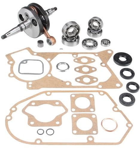 Sport Kurbelwelle + Motor Lager Set + Dichtsatz kompatibel mit Schwalbe KR51/2 Simson S51 S53
