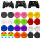 XENQITO 24 Piezas Joystick Thumbstick Grips,Funda Mando PS4,Cubiertas de Agarre para Mando de Silicona,Mando Cubierta Protectora de Apretones para Xbox One Series X/S, PS4, PS5,Controlador Accesorios