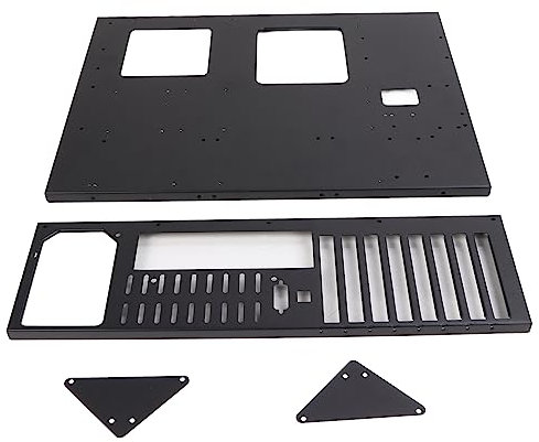 Rankomu Marco de chasis para plataforma de minería, marco de diseño abierto para una buena disipación del calor, soporte de placa base de chasis organizado, compatible con varias configuraciones de