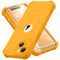 ORETECH for iPhone 15 Case 6.1 inch, with [2 Pack Screen Protector] [Camera Lens Guard] [15FT Military Grade Drop Test] 360° Shockproof Slim Fit Design Rubber Bumper Phone Cover - Yellow