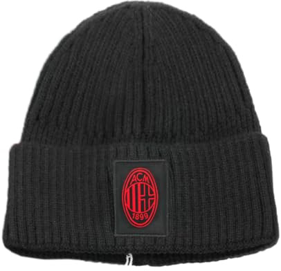 Ac Milan Unisex 143491 Beanie-Mütze, Schwarz, One Size
