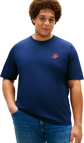 Tommy Hilfiger Herren Bt-Script Monogram Swimshop T-b Mw0mw44069 S/S T-Shirt
