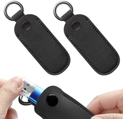 USB Stick Schutzhülle PU Leder 2 Stück