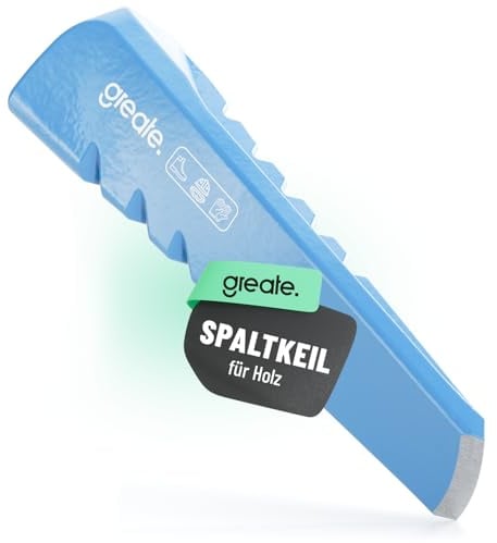 greate klyvkil för TRÄ av stål | VRIDKLYVKIL slitstark & hållbar av seghärdat stål C45 - vedklyv kil till vedklyvning - Woodsplit, TRÄ klyvkil