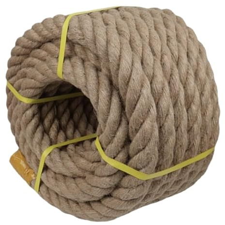 Corde de jute torsadée, Corde de jute 40 mm diamètre 2 mètres for la décoration maison