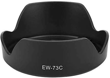 Paraluce EW - 73C per Obiettivo 10-18mm f / 4.5-5.6 IS STM, Plastica Nera Leggera - Protegge da Luce Parassita, Polvere e Graffi, Facile da Montare e Smontare