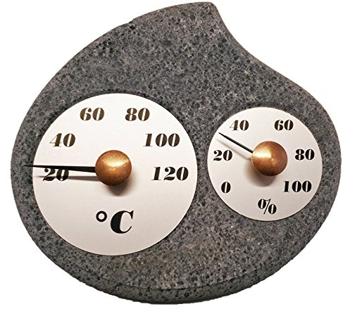 Hukka Design Maininki Sauna Hygro-Thermometer Luftfeuchtigkeit. Made in Finnland. Saunathermometer tolles Saunazubehör