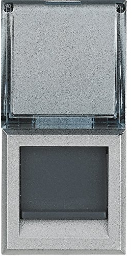 BTicino hc4279 C6 Axolute, Category 6 UTP Data Connector, Type Toolless IDC Connection, Silver
