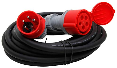 Kopp 147600006 CEE Verlängerung, 10 M, H07RN5G 1.5 mm², Schwarz