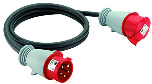 Brennenstuhl Adaptateur tétrapolaire-tripolaire, 2m de câble (IP44), Fabrication Française 1132931 Jaune