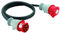 Brennenstuhl Adaptateur tétrapolaire-tripolaire, 2m de câble (IP44), Fabrication Française 1132931 Jaune