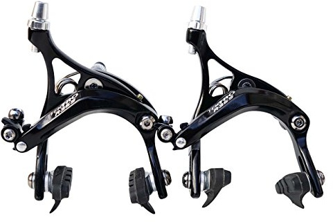 New Tektro R359 Long Drop 47-57mm Road Bike Brake Calipers - Black or Silver (Black)