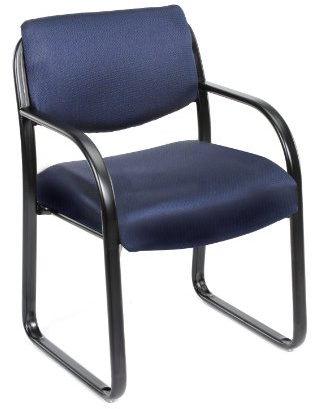 BOSS Office Products Fabric Guest Chair in Blue