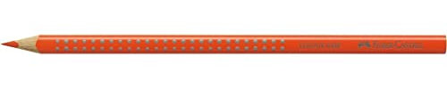 FABER-CASTELL 112415 - Buntstift 2001, Colour Grip, kadiumorange dunkel, 1 Stück