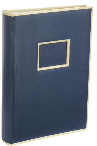 Semikolon 351117 300 Pockets Album - 22,5 x 32,8 cm - 100 Seiten cremefarben, für 300x 10x15 Fotos - marine dunkel-blau