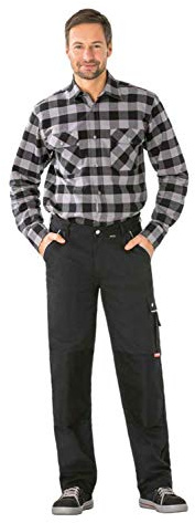 Planam Unisex Canvas Bundhose Canvas 320 Größe 102 in braun/schwarz (1er Pack)