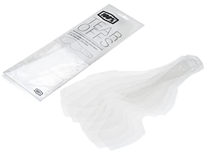 100% Damen 51011-010-02 Racecraft/Accuri/Strata Standard Tear-Offs, Clear, Einheitsgröße EU