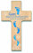 jakopabra °° Kinderkreuz Holzkreuz Gott segne und behüte dich Füße blau