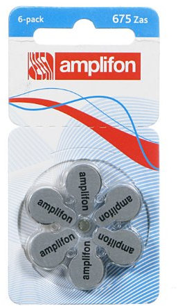 Amplifon batterie per apparecchio acustico 675 Zas