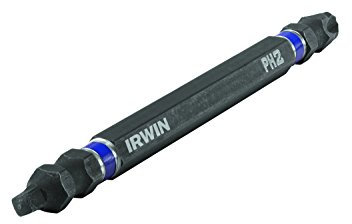 IRWIN Tools 1871073 Impact Performance Series Double-Ended Screwdriver Number-2 Phillips Power Bit, 4-Inch