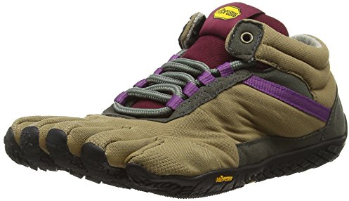 Vibram FiveFingers 15W5304 TREK Ascent Insulated, Outdoor Fitnessschuhe Damen, Mehrfarbig (Khaki/grape), 39 EU