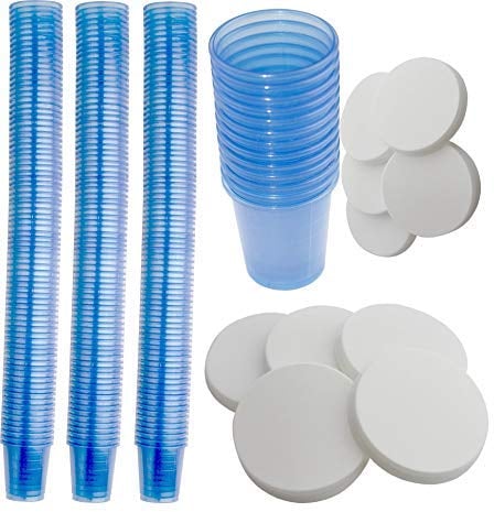 Medi-Inn Medikamentenbecher 240 Stück mit Deckel Becherfarbe blau