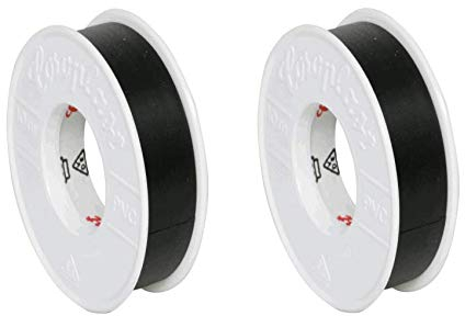 Coroplast 2X Isolierband, Elektrikerband Schwarz Globe Warehouse®