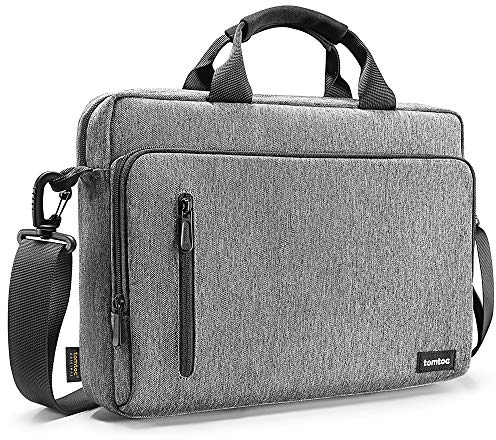 tomtoc Protective Laptop Shoulder Bag for 13-14 Inch MacBook Air/Pro, 13.4-14.4 Surface Laptop Studio/7/6/5/4/3, HP Chromebook 14, Acer Aspire 14, ASUS Zenbook 14, Dell Inspiron 14, Business Briefcase