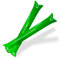 FUN FAN LINE® - Lot de 100 bâtons gonflables en Plastique pour l'animation et Les événements Sportifs. Bruyant Cheerleading Sticks. (50 Paires) (Vert)