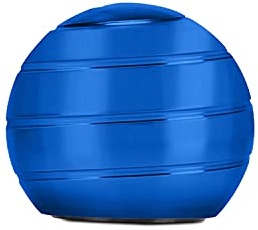 CaLeQi Escritorio cinético Juguete Oficina Metal Spinner Ball Giroscopio con ilusión óptica para Aliviar el estrés Inspirar Creatividad Interior (Azul)