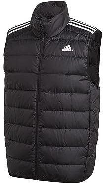 adidas Men's Essentials Light Down Vest, Black, XS