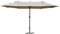 Outsunny 4.6m Garden Parasol Double-Sided Sun Umbrella Patio Market Shelter Canopy Shade Outdoor with Cross Base – Khaki