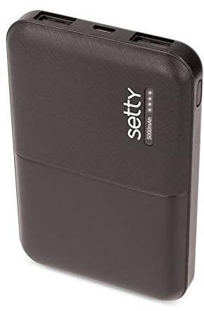 SETTY - Batterie Externe Compacte 5000 mAh pour Apple iPhone SE 2020-8 - 8 Plus