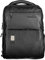 PIQUADRO Akron Zaino in pelle piatto porta PC 15.6 a due scomparti e schermatura RFID, Nero