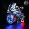 Fernbedienung Licht-Kit Kompatibel mit Lego 42130 Technic BMW M 1000 Rr Motorrad Sammelbausatz (Kein Modell), DIY-Beleuchtungsset für Motorrad, Dekorationslicht für 42130 Kreatives Geschenk