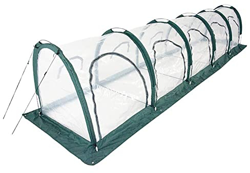 L Cloud Serre de Jardin Tunnel 5M Serre à Tomates Serre Compacte Plastique PVC Tente abri 5 fenêtres avec Zip pour Jardin Terrasse