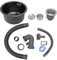 Fregadero de Barra Redonda bajo Encimera, Lavabo Redondo de Diamante Negro de una Sola Ranura con Conjunto de Desagüe Adecuado para Cocina, Electrodomésticos Y Equipos de(Nano diamante negro)