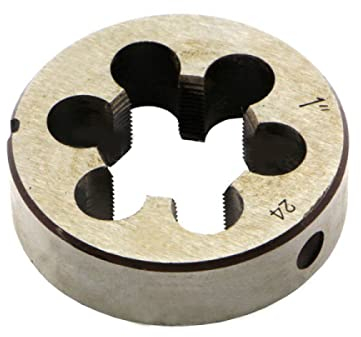 PETSTIBLE Metallbearbeitungs-Gewindeschneideisen CNC Rechtshänder Legierung Werkzeug Stahl 1 Zoll-24 Tpi Industrial