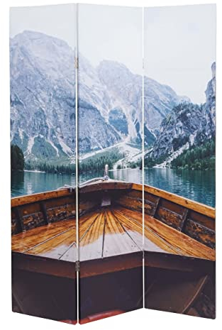 Foto-Paravent HWC-A83, Raumteiler Trennwand Sichtschutz, MVG-Zertifiziert - 180x121cm Boot