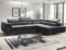MODERNO Ecksofa mit Schlaffunktion und Bettkasten Avesta - Sofa +3 Sitzen mit Robusten Metallfüße - Schlafcouch L-Form - Modern Couch 277x203x73 cm - Ecke Rechts Velours Graphit