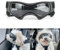 PETLESO Hundebrille für kleine Rassen, UV-Schutz, winddicht, Augenschutz, Haustier-Sonnenbrille mit verstellbaren Riemen, zum Autofahren/Outdoor-Aktivitäten, Schwarz