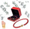 FengShui Calabash Cinnabar Armband, chinesisches Feng Shui Glücksarmband, Fengshui Zimbarrum Armband, Feng Shui Kalebassen-Armband für Reichtum und Schutz, Glücksgeld, Amulett (1 Stück)