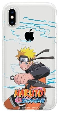 Case for iPhone X - iPhone XS Official Naruto, Shippuden to Protect Your Mobile Phone, Transparent Flexible Silicone Case with Official License