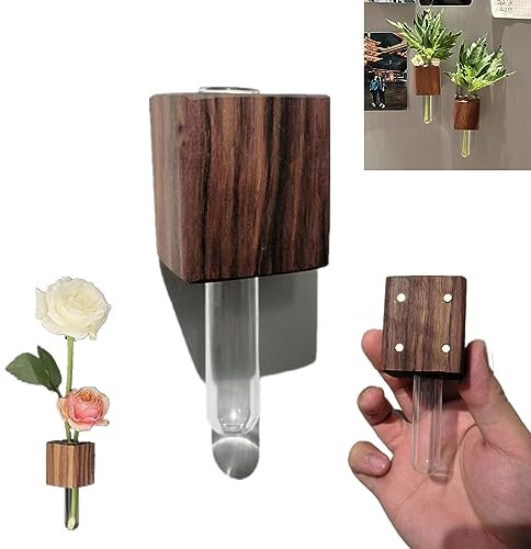 Mini-Kühlschrankmagnete aus Glasvase, für Blumen, Zweig, Gras, Hydrokulturpflanzen, Kulturröhre mit magnetischer Befestigung an Metalloberfläche, 1/3/5 Stück erhältlich (1 Stück)